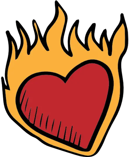 heart fire dark broken heart emoji crown circle Heart