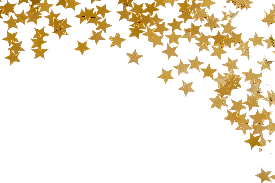 Transparent Gold Stars Png Confetti Gold Star Png