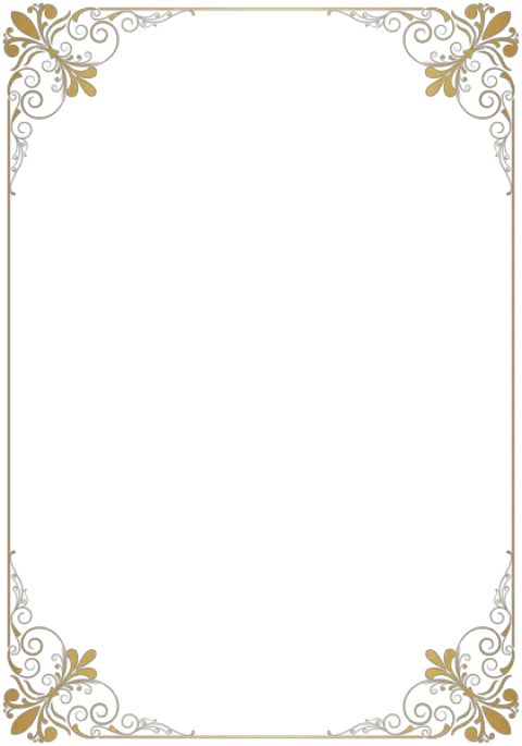 Transparent Gold Frame Border Png Border Design Clipart Png