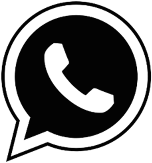 Black Whatsapp Logo Png