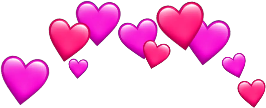 pink heart tumblr hearts sticker emojis iphoneemoji Transparent Heart Crown Png