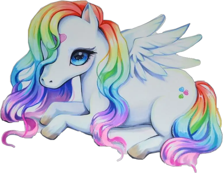 Transparent Rainbow Unicorn Clipart Drawing Cute Unicorn