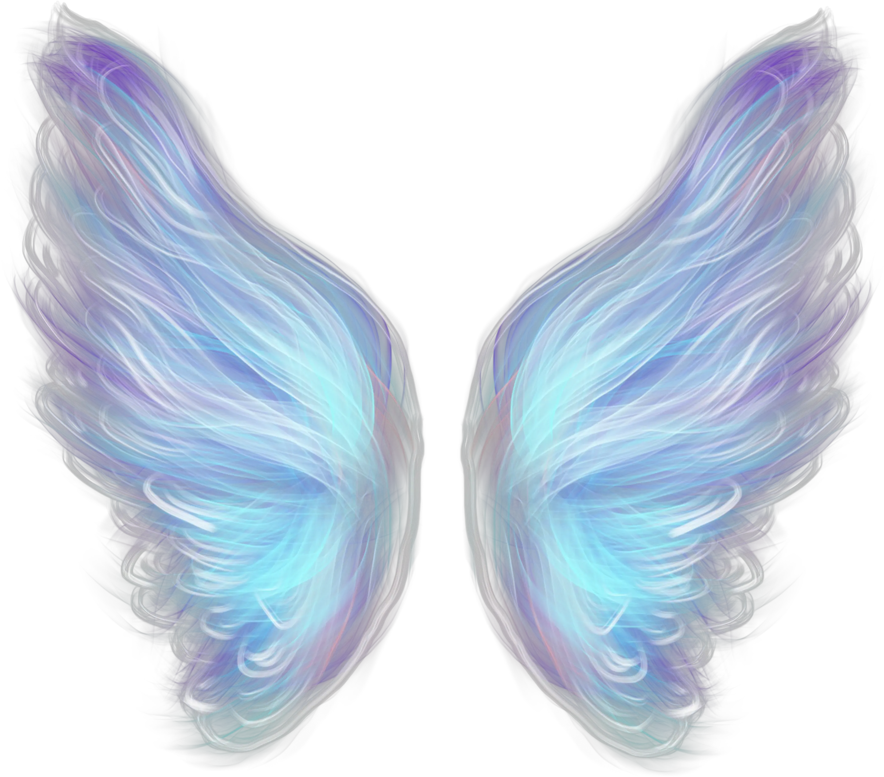 Blue Angel Wings Png