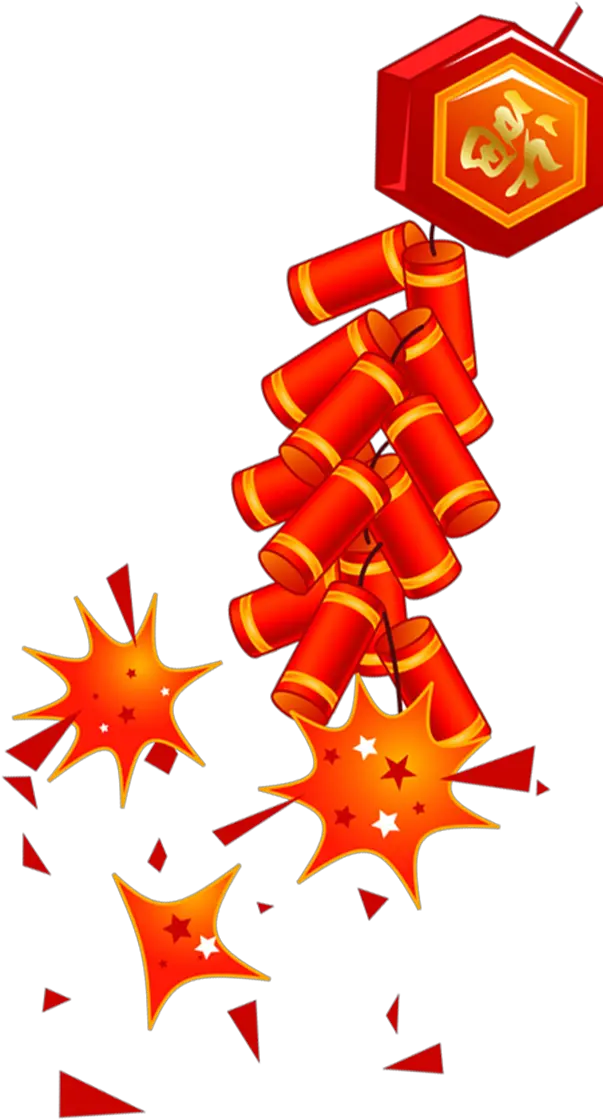 Chinese New Year Fire Cracker Logo