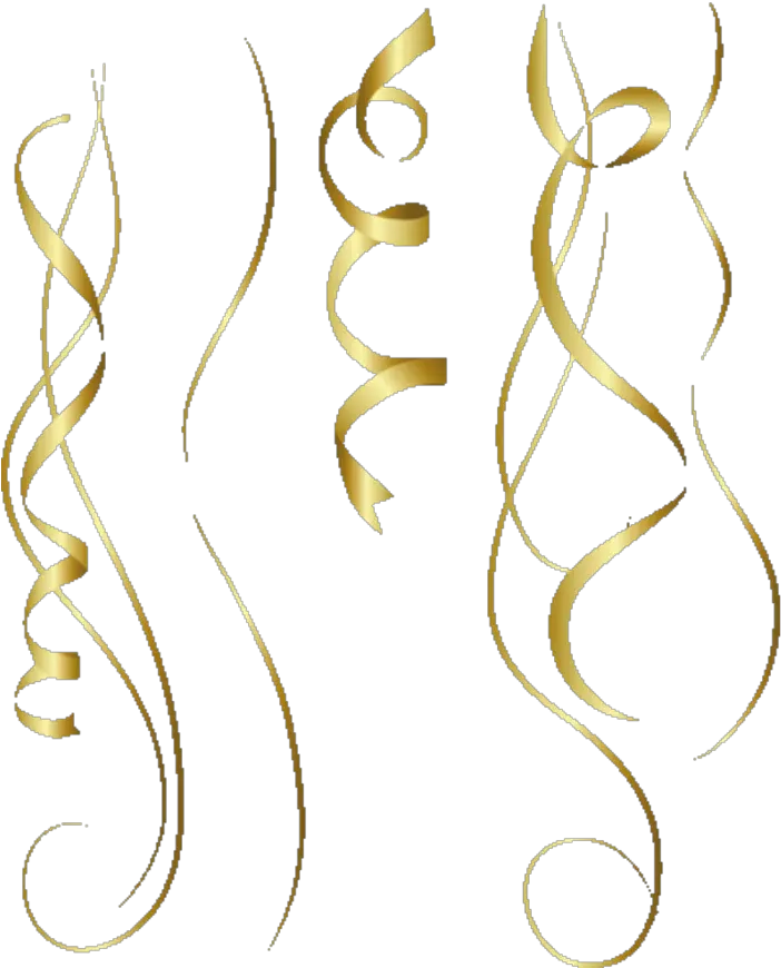 Gold Streamers Png Confetti Gold Streamers Png