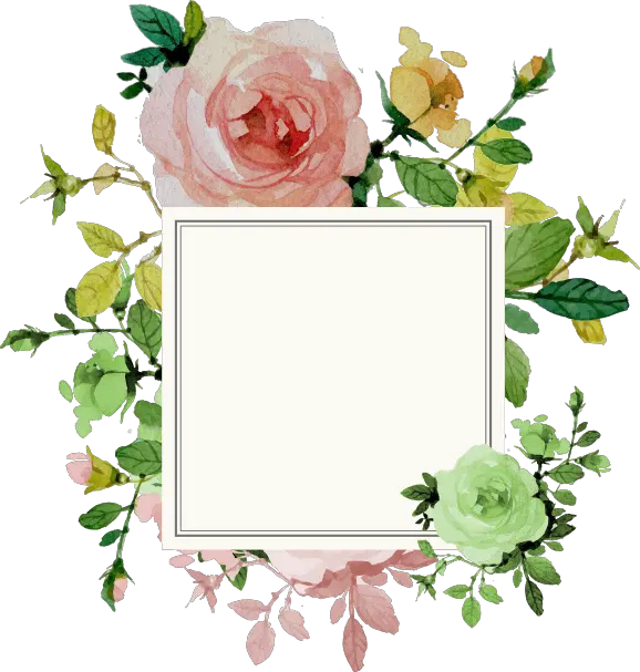 Rose Invitation Border Flower Wedding Png Free Photo Clipart Border Frame Flower