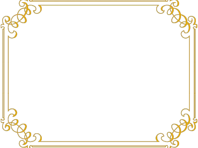 Wedding Transparent Images X Gold Fancy Border Png