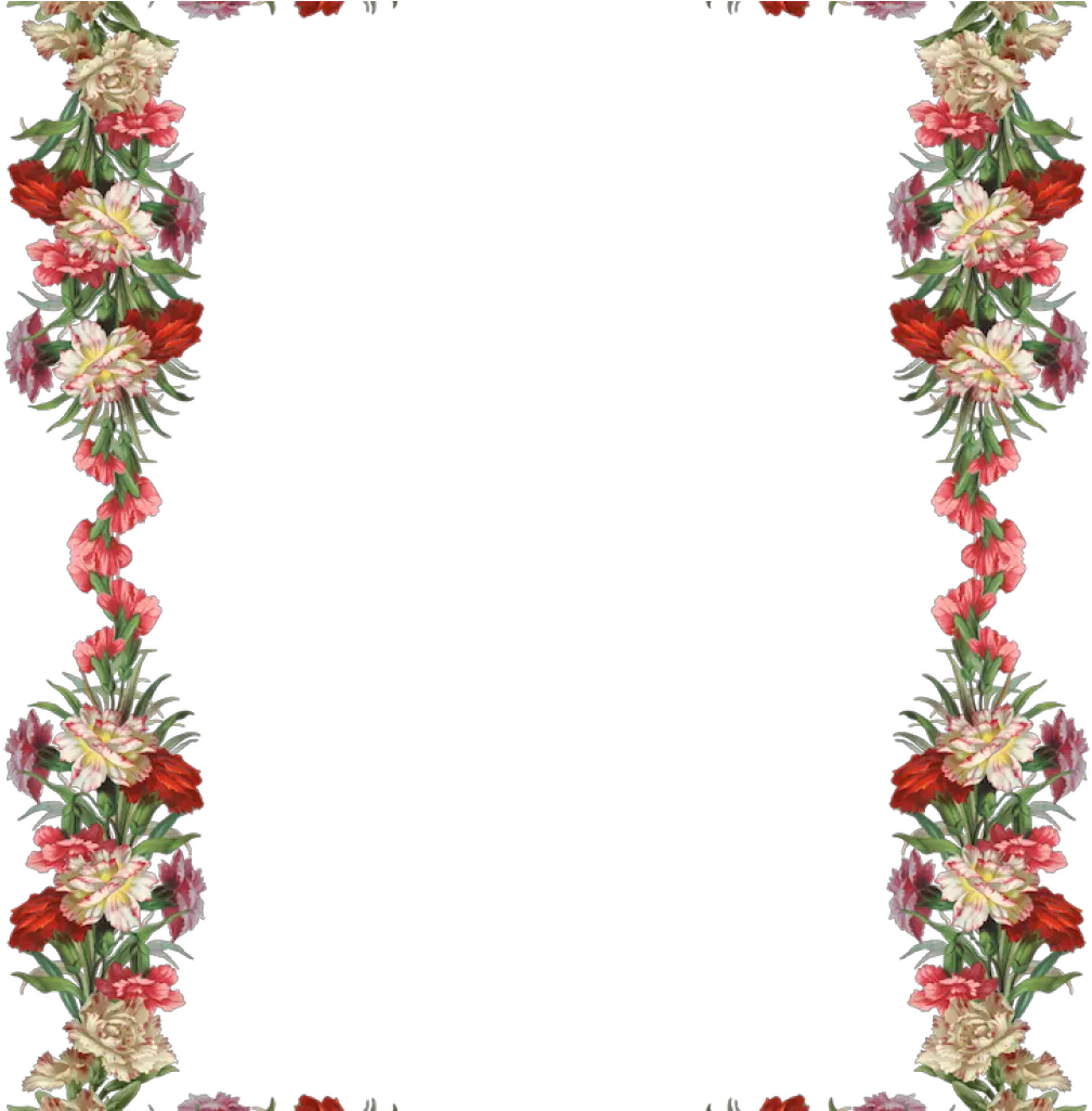 Transparent Vintage Borders Png Flower Border Design Png