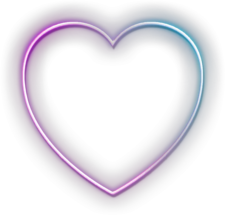 neon неон heart love frame 4asno4i Heart