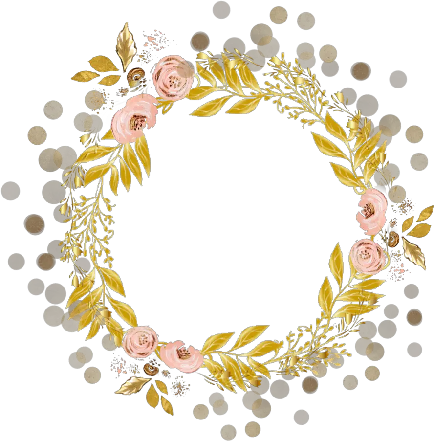 freetoedit freetouse mamalebenat stroke gold golden Gold Wreath Transparent Background