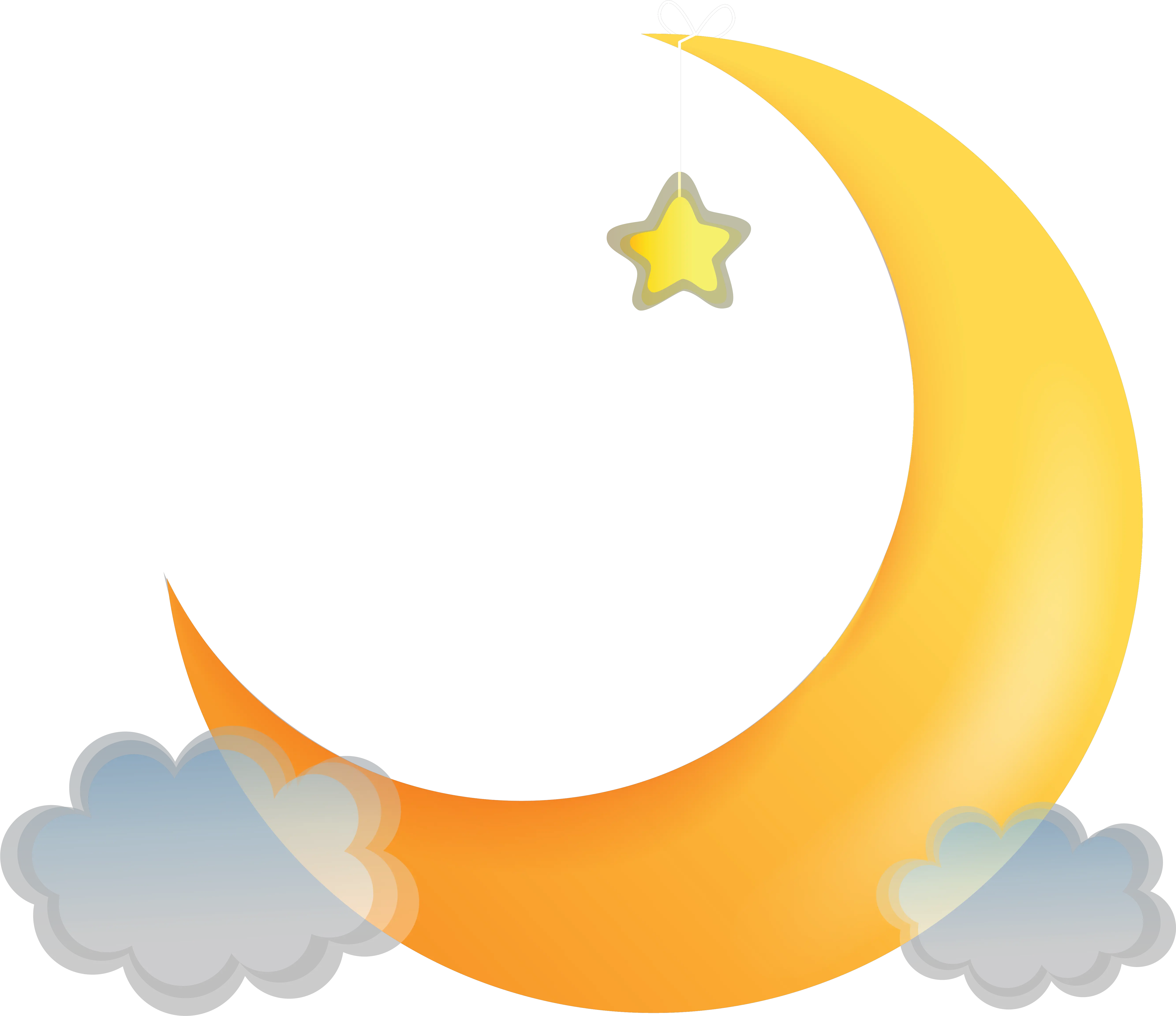 Crescent Moon Illustration Crescent Moon Cartoon Png